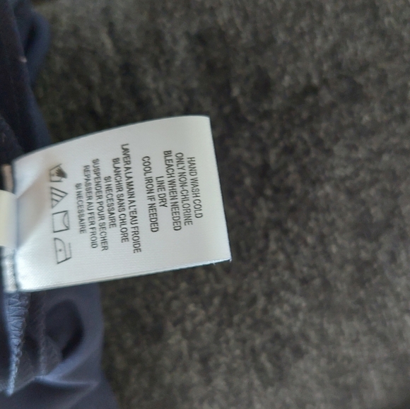 Karl Lagerfeld Navy Dress with pearl detail Sleeves - Picture 7 of 7